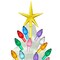Casafield Ceramic Christmas Tree Replacement Lights - 108 Multi-color Bulbs and 3 Star Toppers